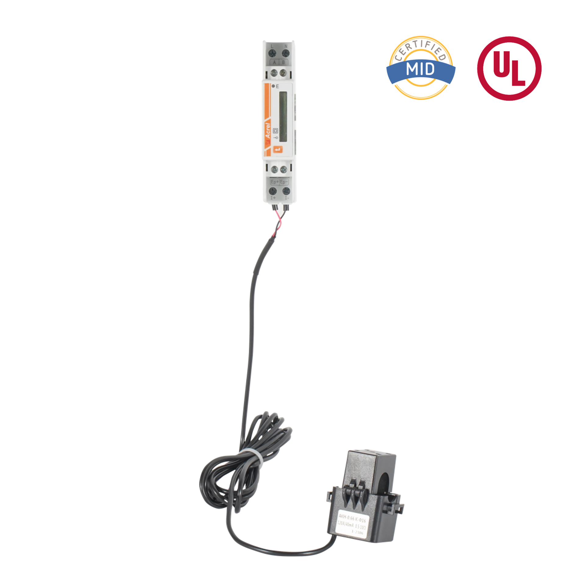 스플릿 코어 CT가 포함된 UL 인증 AC 단상 에너지 미터