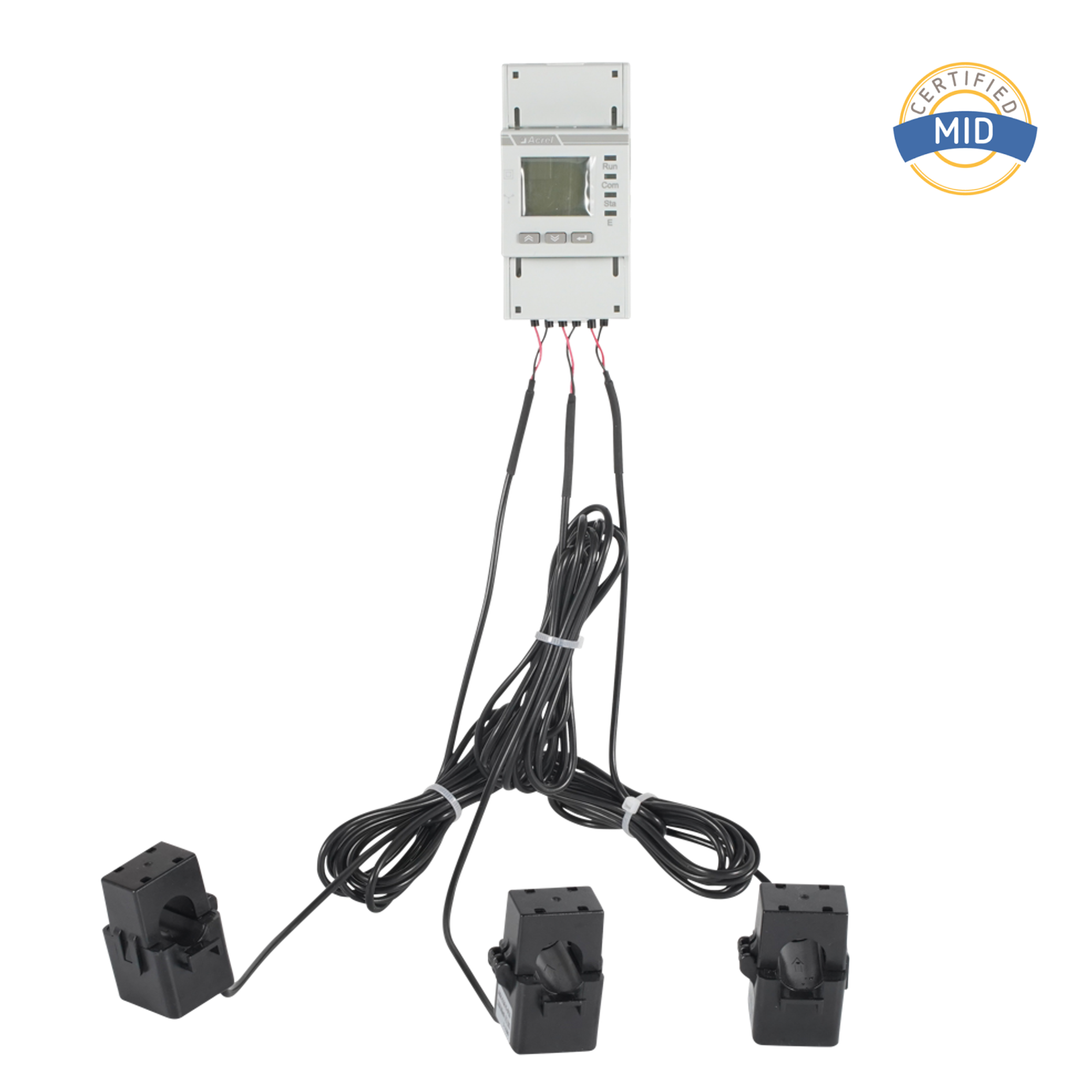 스플릿 코어 CT가 장착된 MID 인증 AC 3상 에너지 미터